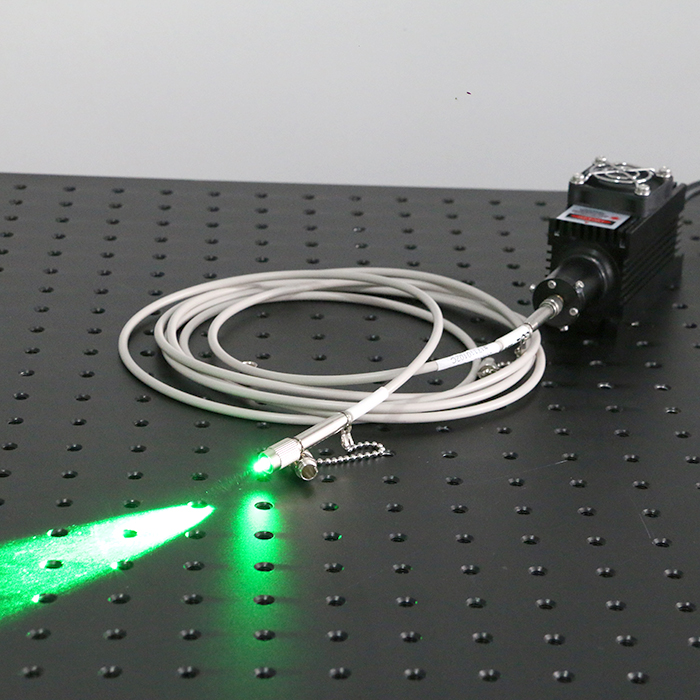 505nm 30mW Fiber Coupled Laser Green Laser Beam With Power Supply